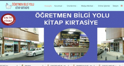 &Ouml;ğretmen Bilgiyolu Kırtasiye web Sitesi A&ccedil;ılmıştır